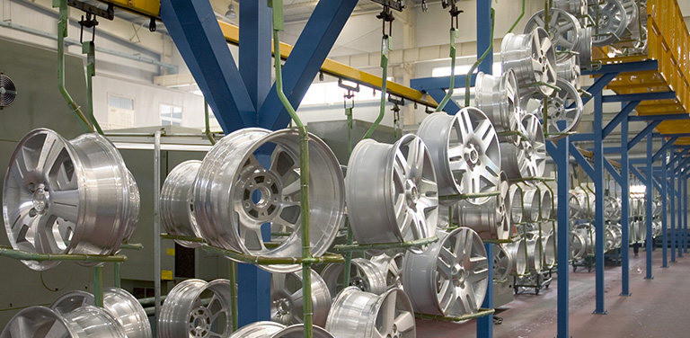 汽車(chē)輪廓吹干，零部件備胎鋼圈吹干案例